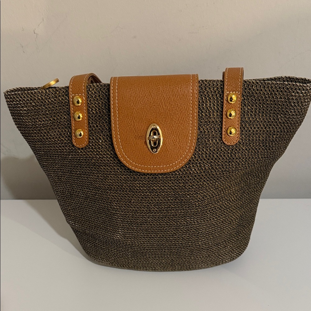 Eric Javits Stylish Brown and Tan Women's Bag